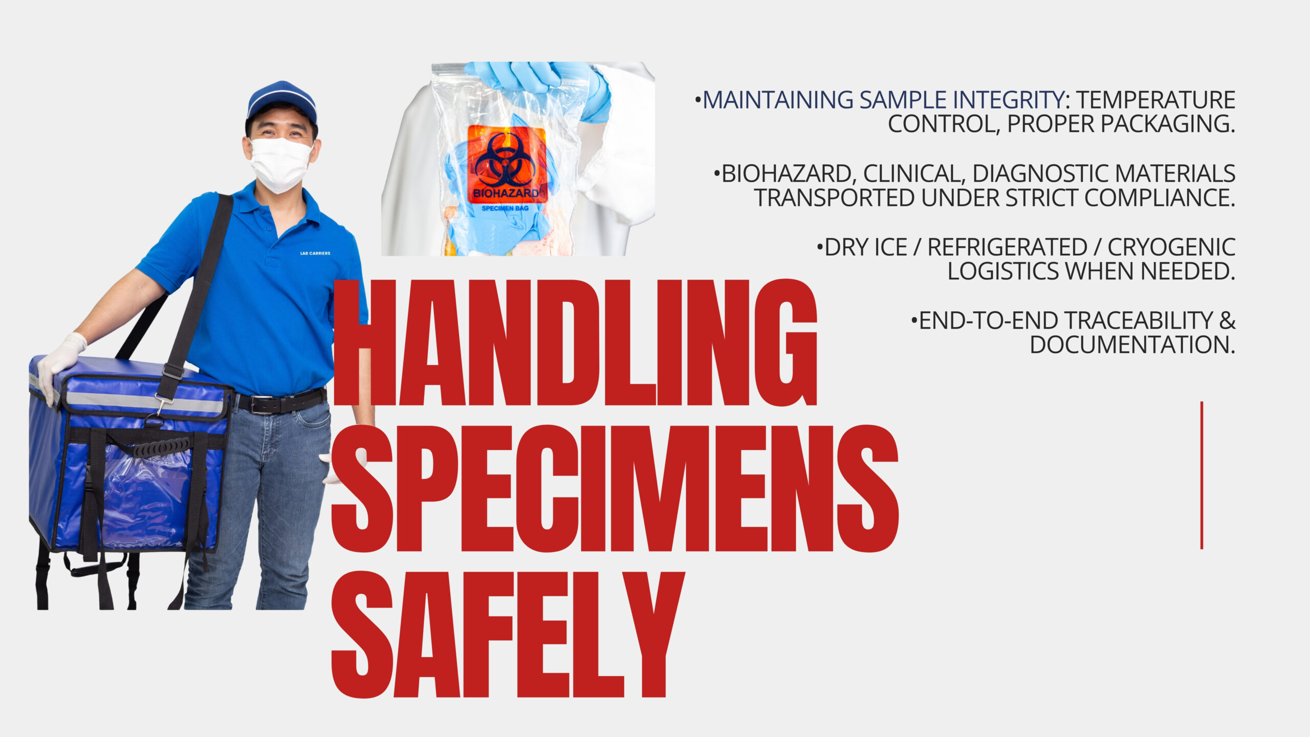 Bio hazard material, clinical samples, diagnostic samples, blood, urine, dialysis